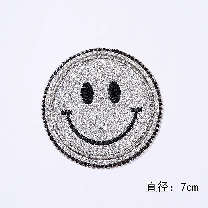SMILEY HAPPY HEART FACE YELLOW 70s HIPPIE IRON ON APPLIQUE PATCH USA SELLER