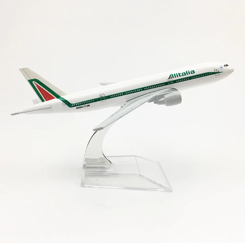 1/400 весы летательный аппарат Boeing 777 Alitalia 16 см сплав модель B777 игрушки для детей