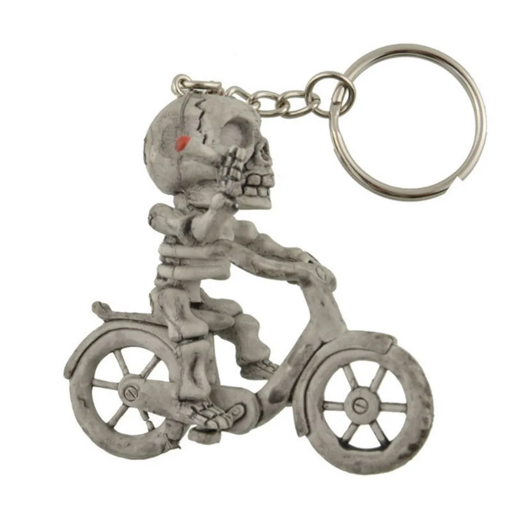 Buy Creative Skull Bike Keychain For Men Personalized
