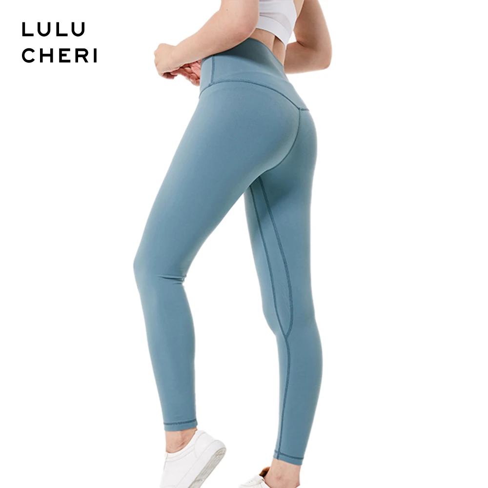 

Solid Color High Elastic Fitness Sports Wear for Women Gym Leggings Running Buttery Soft Pants Trousers Plus Size Slim Leggins