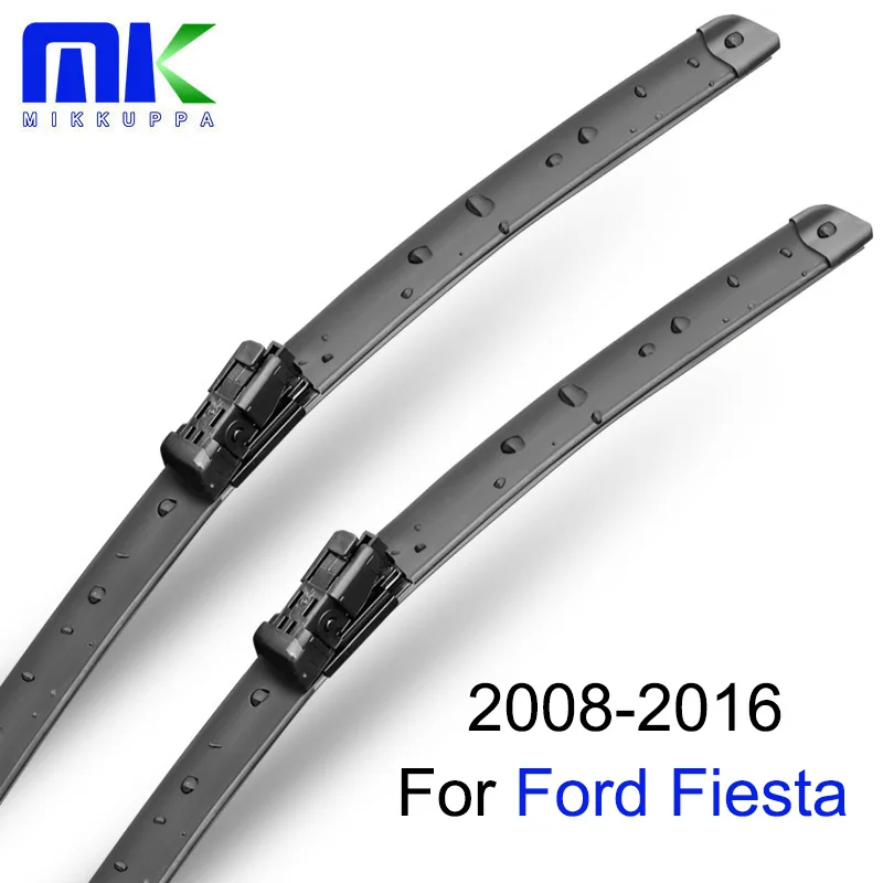 

Mikkuppa Front & Rear Wiper Blade For Ford Fiesta 2008 2009 2010 2011 2012 2013 2014 2015 2016 Windscreen Wiper Car Accessories
