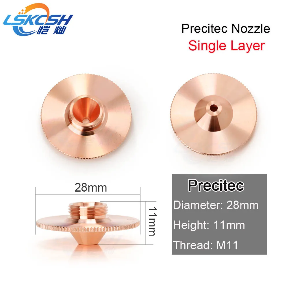 LSKCSH 10pcs/lot precitec single layer nozzle 1.0-5.0mm like 1.5mm P0571-283-00015 281342 for prima/precitec laser consumables LSKCSH 10pcs/lot precitec single layer nozzle 1.0-5.0mm like 1.5mm P0571-283-00015 281342 for prima/precitec laser consumables