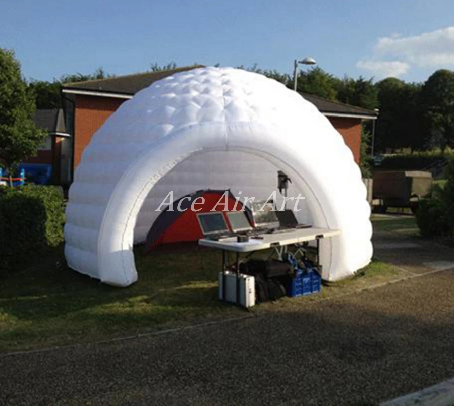 

durable yellow round canvas tent inflatable dome house for camping inflatable round tent house for sale