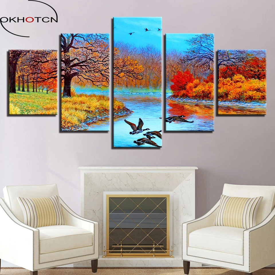 Buy OKHOTCN Framed Canvas HD Prints Poster Wall Art