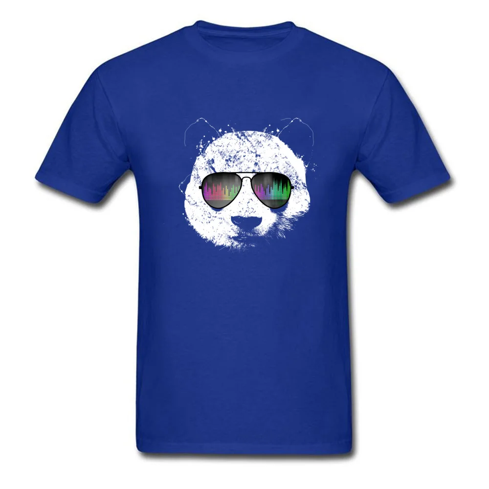 Old School Panda Funny Tshirts for Men All Cotton April FOOL DAY Tops Tees Birthday Tops T Shirt Short Sleeve Wholesale O Neck Old School Panda blue