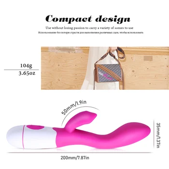 30 Speed Dual Vibration Rabbit Vibrator Vaginal Clitoris G spot Vibrator sex toys for Women Erotic sex toys Adult sexual toys 2