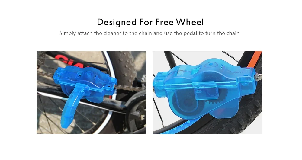 Discount Nieoqar Bicyle Chain Cleaner Cleaning Bicycle 3D Chain Brush Wash Tool Set MTB Bike Protection Oil Chain for Mountain Bicycle 10