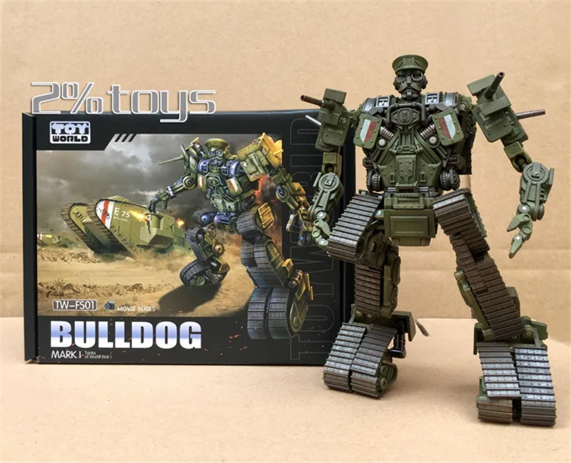 TW-FS01 Bulldog SS Proportion Alloy Old Coating PVC Action Figure Toy