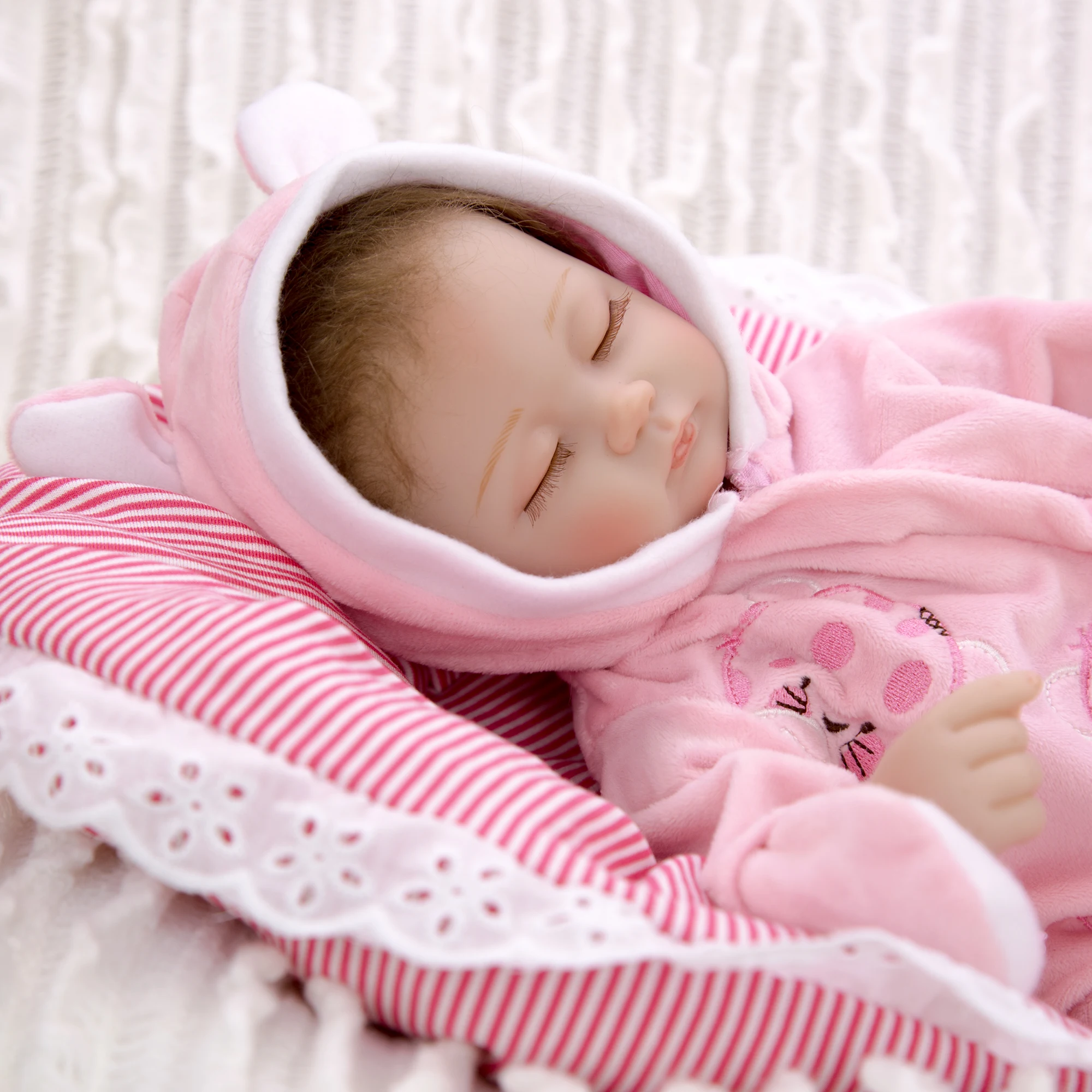 Куклы Новорожденные реалистичные 17 дюймов с закрытыми глазами|be reborn|princess girlprincess