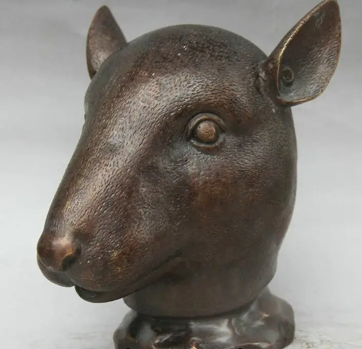 

Details about 9" Famous Chinese Bronze Folk 12 Year Zodiac Mouse Head Bust Statue Sculpture