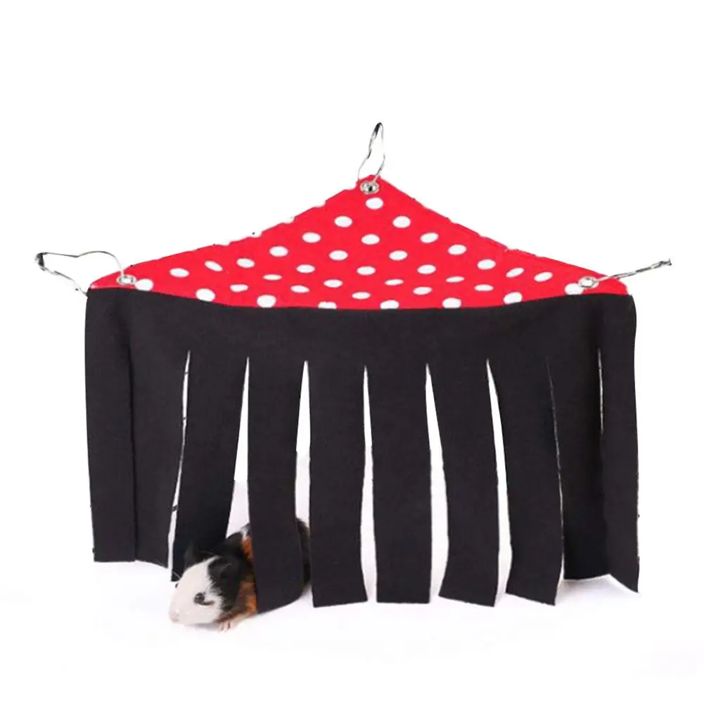 

Small Pet's Tent Hideout Hideaway Hammock Hanging Bed Tassel Corner Nest Create Safty Rest For Hedgehog Guinea Pig Hamster