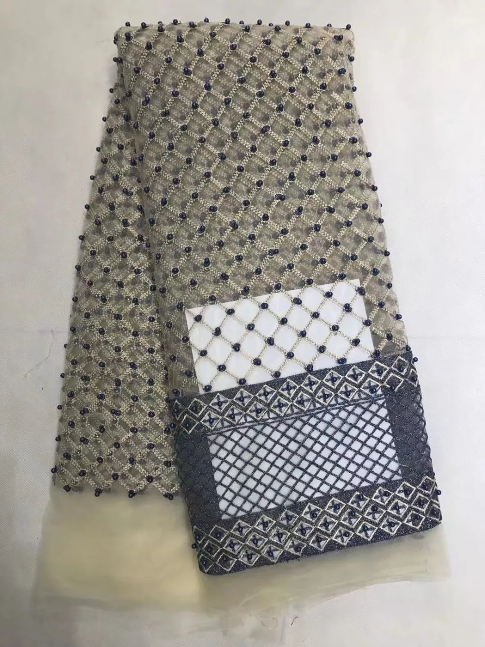 

French lace fabric 5yds/pce by dhl net patterns with beads for women party dresses 2017 new arrival high quality nigerian fabric