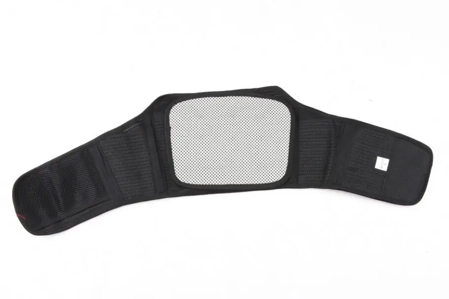 Дышащий стальной пояс для защиты спины позвоночника медицинский фиксированный поддерживающий пояс для лечения грыжи поясничного диска и напряжения поясничных мышц - Цвет: Черный