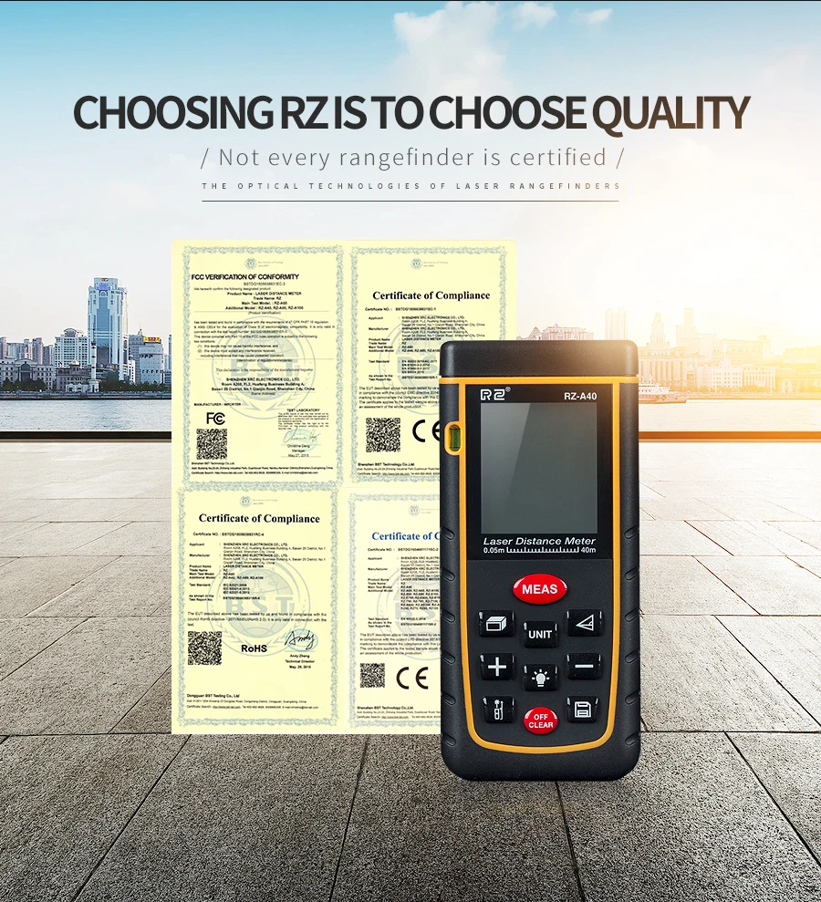 Laser distance meter RZ-A40 (11)