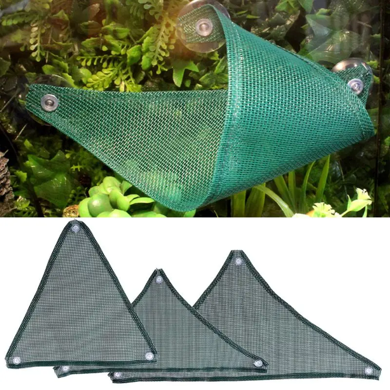 

Reptile Hammock Lounger Lizards Snakes Breathable Mesh Basking Platform Sleeping Bed