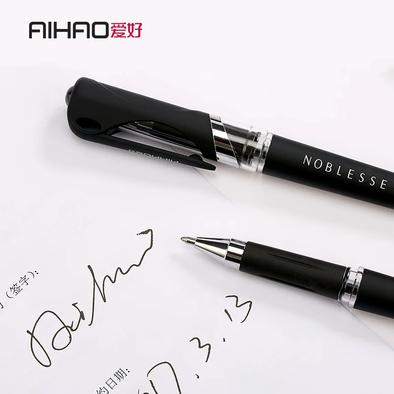 AIHAO Новое поступление пластиковая ручка 1 0 мм точечный колпак гелевая 12 шт./Корд