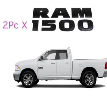 

Auto Accessories Matt Black Ram 1500 Car Side logo Ram 2500 Car Fender Emblem Decoration Sticker