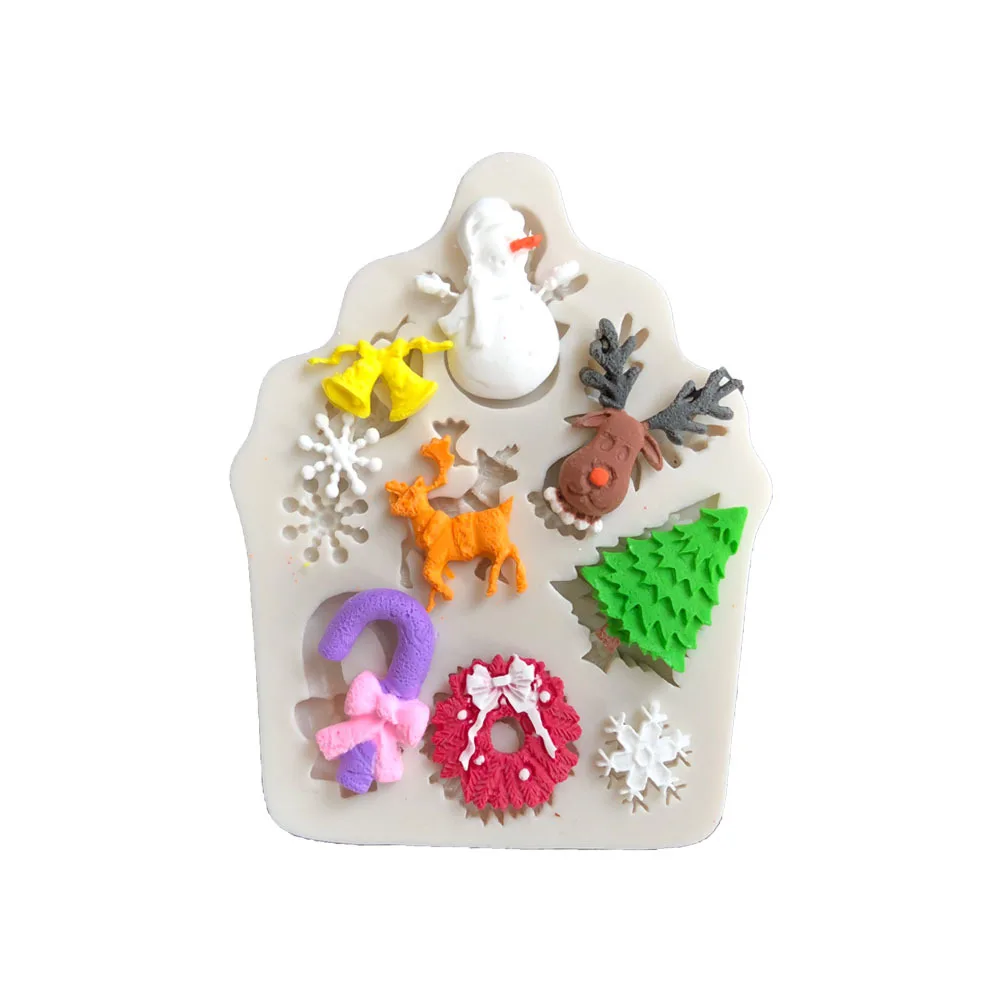 Christmas Theme Christmas Items Silicone Mold Fondant Mould Cake Decor