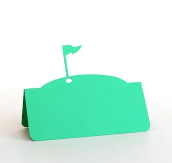 

Golf Flag Pin Wedding Party Escort place Cards Tent seating table number card Placecardpc001