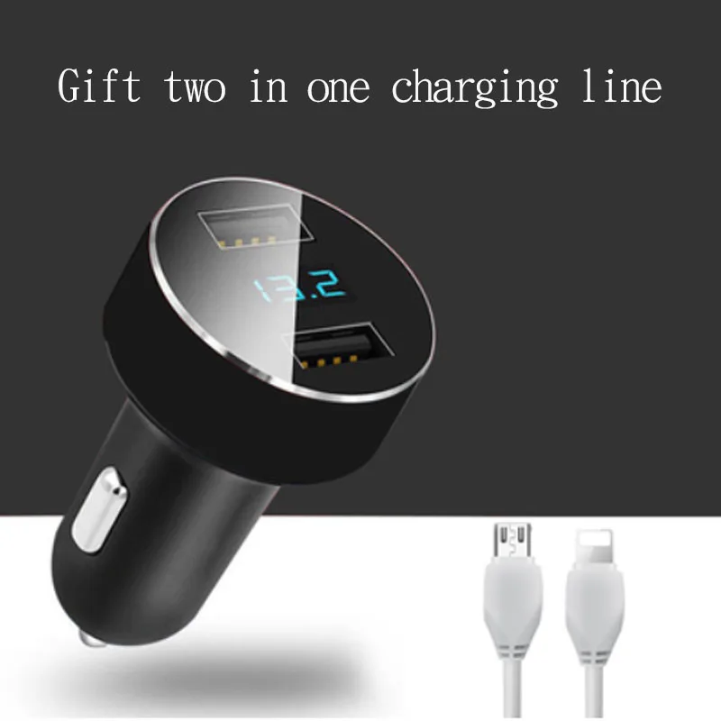 

Car Charger Car Charging One Tow Two Cigarette Plug USB Multifunctional Mobile Phone Fast Charging for Vehicle