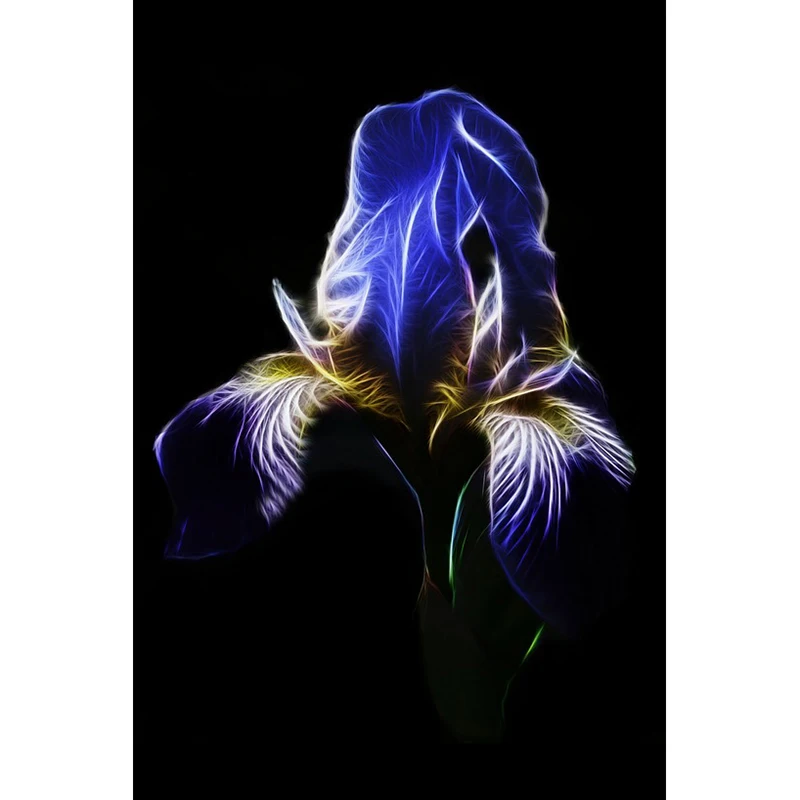 Needlework Diy Diamond Painting Cross Stitch "Blue Flower" Painting Diamond Embroidery Square