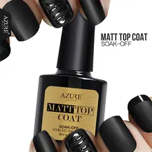 Azure 8ML Matte Top Coat UV Gel Led Top Coat Nail Gel Polish Long Lasting Matt Top Gel Vernish Nail Lacquers Led Lamp Glue