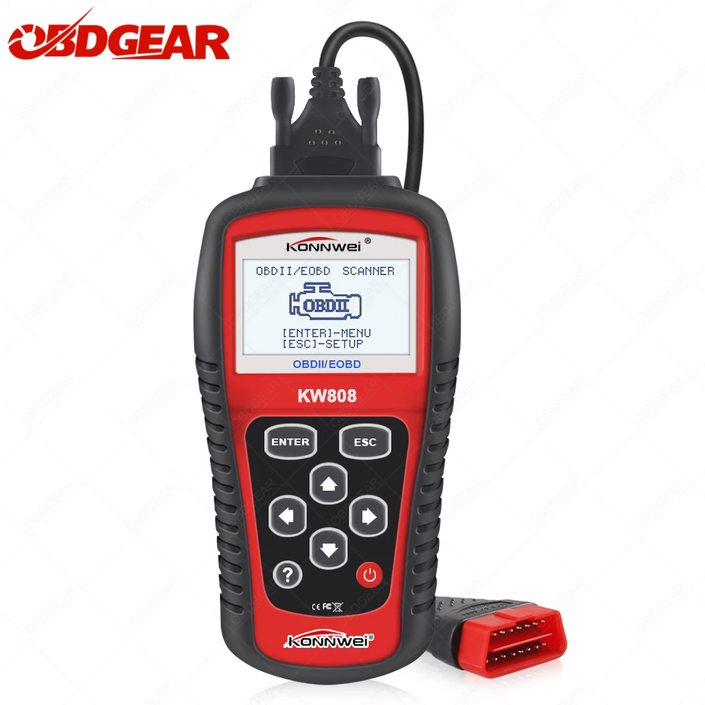 KONNWE KW808 OBD2 сканер диагностический инструмент для считывания кодов сброса