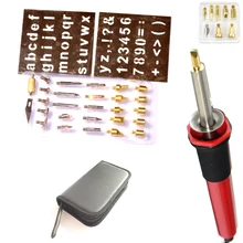 30 Вт 40 шт. Набор инструментов Набор брандмауэр дрова Электрический дрова сварочные наконечники набор для ремесленничества ручка паяльная iron3