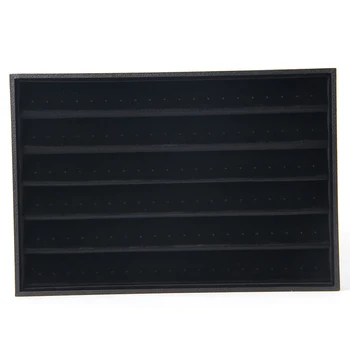 

JAVRICK 120 Hole Velvet Earrings Jewelry Display Tray Case Box Holder Organizer Storage