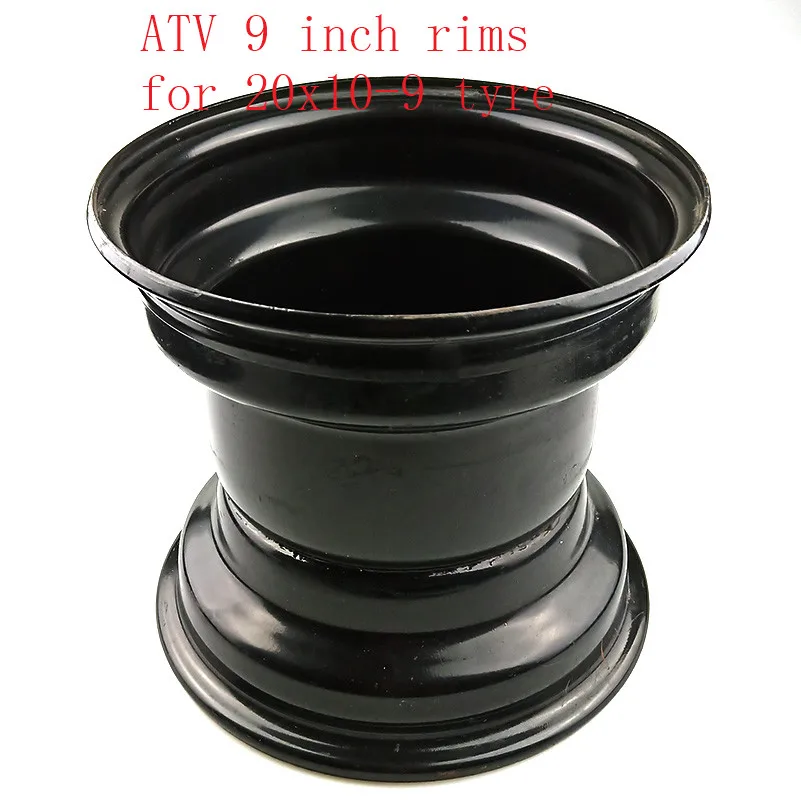 Dimensioni 9 Pollici Mozzo Ruota Sottovuoto Accessori Atv 20X10-9 Cerchio In Ferro Per 4 Go-Kart Moto Cross Country