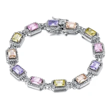 Цвет циркония браслет камень ювелирные изделия любителей аксессуары Vintage/красочный браслет