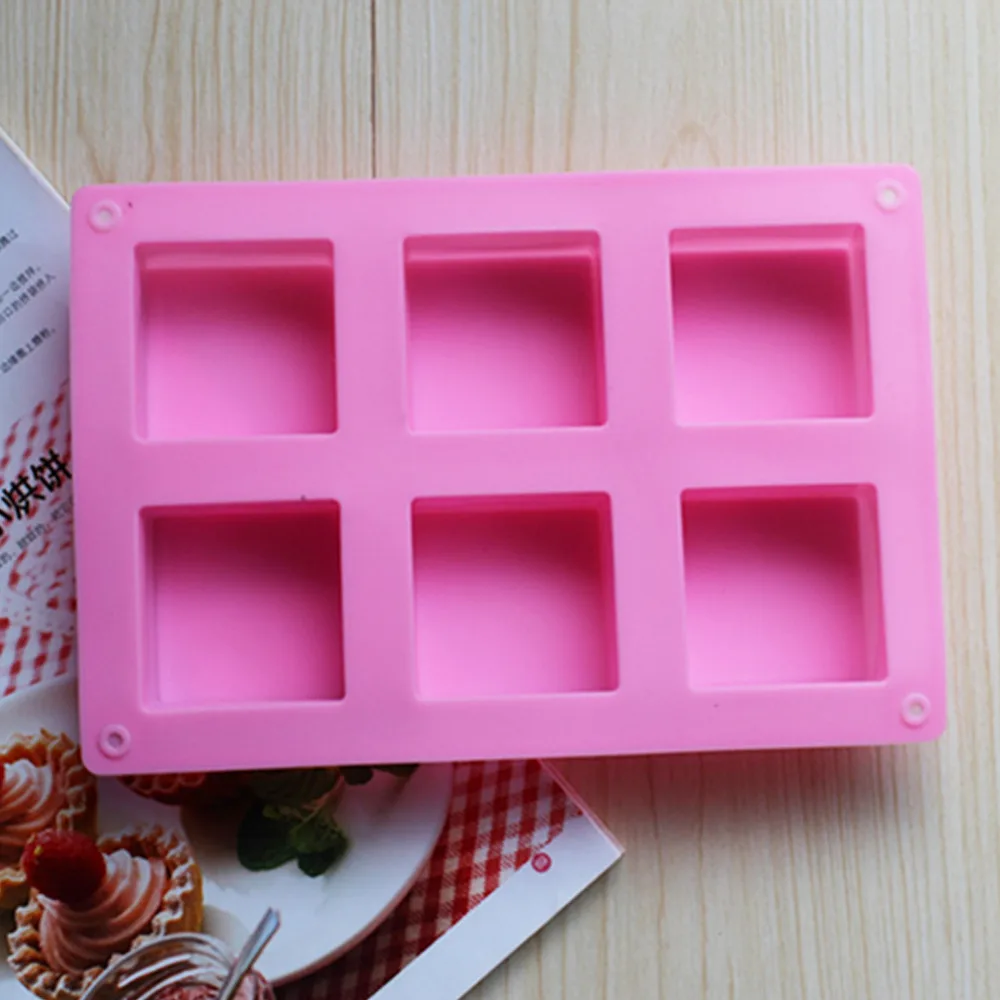 6 сетки квадратной формы мыла печати формы для выпечки 3D ручной работы шоколад из силиконовой формы печенья конфеты мыло полимерная для торта инструменты для украшения|Принадлежности для выпечки| | АлиЭкспресс - Принадлежности для выпечки