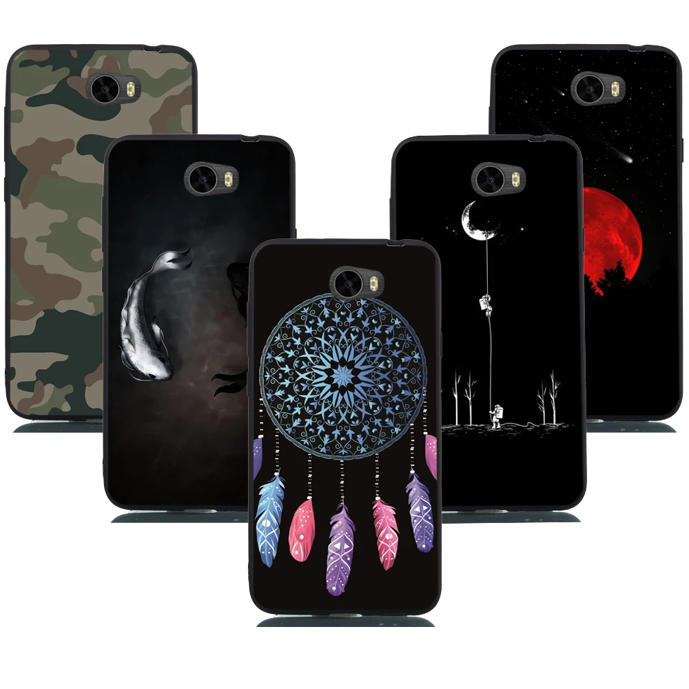 JLNYU Silicon Phone Case for HUAWEI Y5 II 2 Y5II Printed Pattern Ultra Thin Soft TPU Cases Back Cover Capa Honor 5 Play |