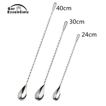 Нержавеющая сталь ложка для смешивания коктейлей Teadrop ложка для перемешивания ложка барный инструмент инструменты бармена