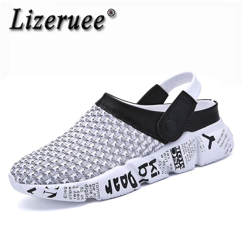 

Size 39-46 Summer Mesh Shoes Men Sandals Beach Slippers Clogs Men Sneakers Clogs Men Zuecos Sandalias Zapatos Hombre
