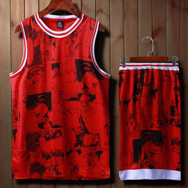 Изготовленный На Заказ Для мужчин/Для женщин детская Баскетбол Майки дешевые пустые униформа для игры в баскетбол в колледже Молодежные Баскетбол комплект костюмы, быстро сохнет, дышащая - Цвет: red