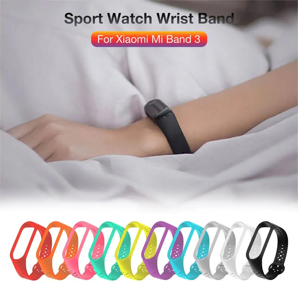 

TPU Smart Watch Band Wristband Colorful Strap Wristband Replacement Band Sport Watch Wrist Band for Xiaomi Mi Band 3 Bracelet