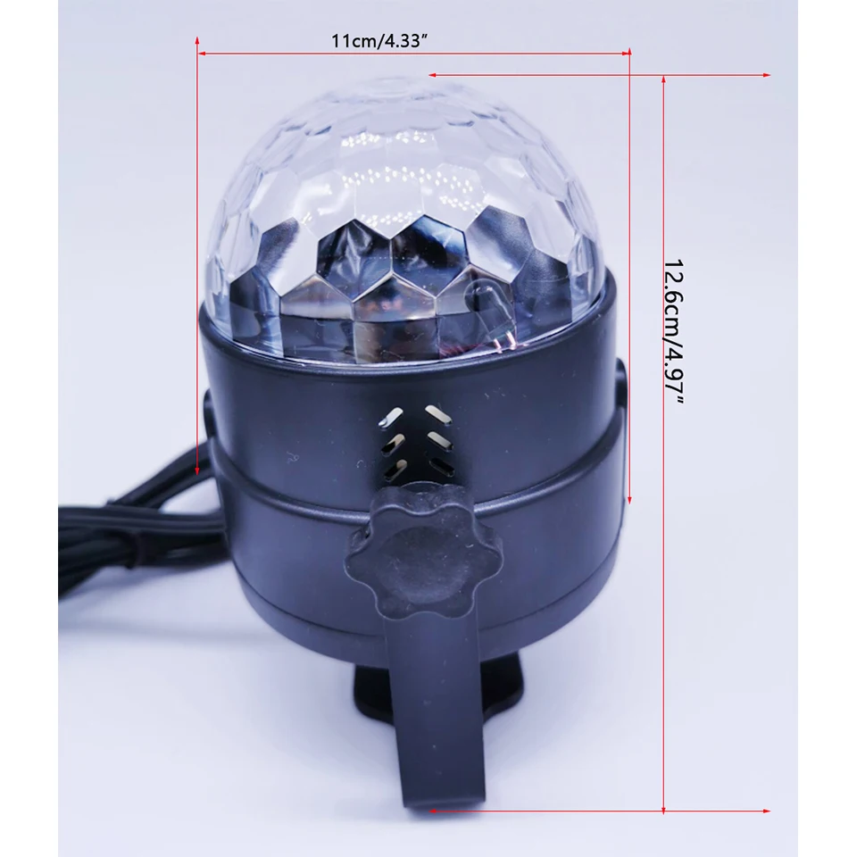 3 Вт Led диско E27 светильник сценический светильник s шар Звуковая активация лазерный проектор Эффект лампа светильник для дома Рождественские вечерние украшения