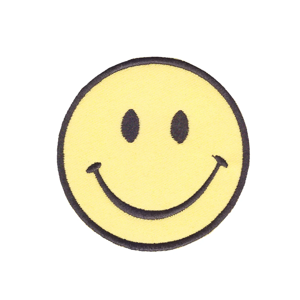 

Stoner Smiley Leaf Face Smiling Face Emoji Embroidered Patches Sequin Patch
