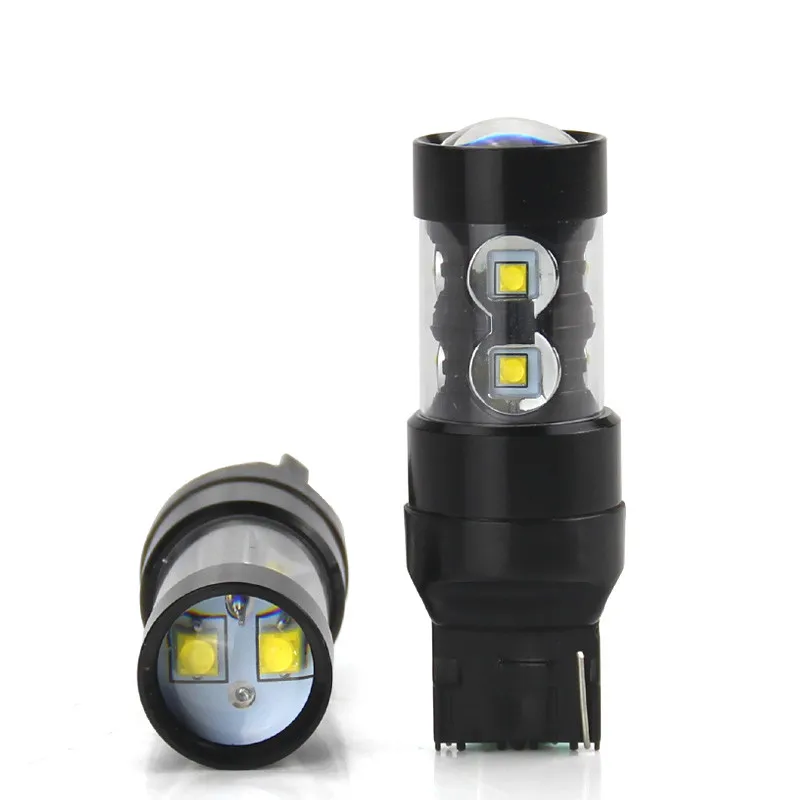 2 шт. P21W светодиодный 1156 BA15S 1157 BAY15D T20 светодиодная Автомобильная фара s сигнал