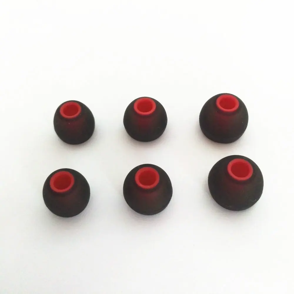 

3 Pairs (L/M/S) Black Replacement Silicone Eartips Earbuds Eargels for JBL T180 T280A T380A E10 In-Ear Headphones