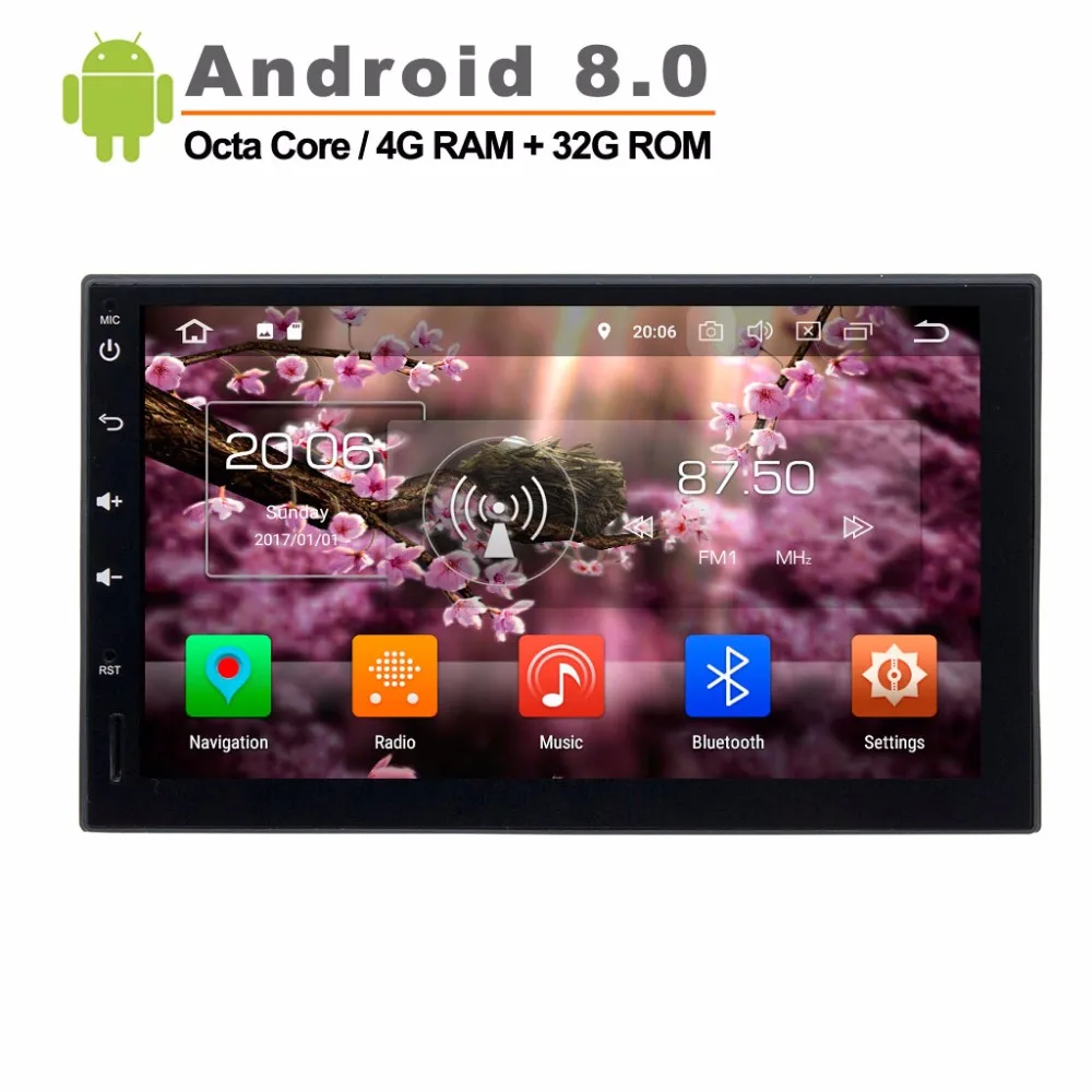 

Android 8.0 Octa Core 10.1 inch Capacitive multi-touch screen Double Din Universal Car DVD Player Stereo Radio Audio BT Wifi
