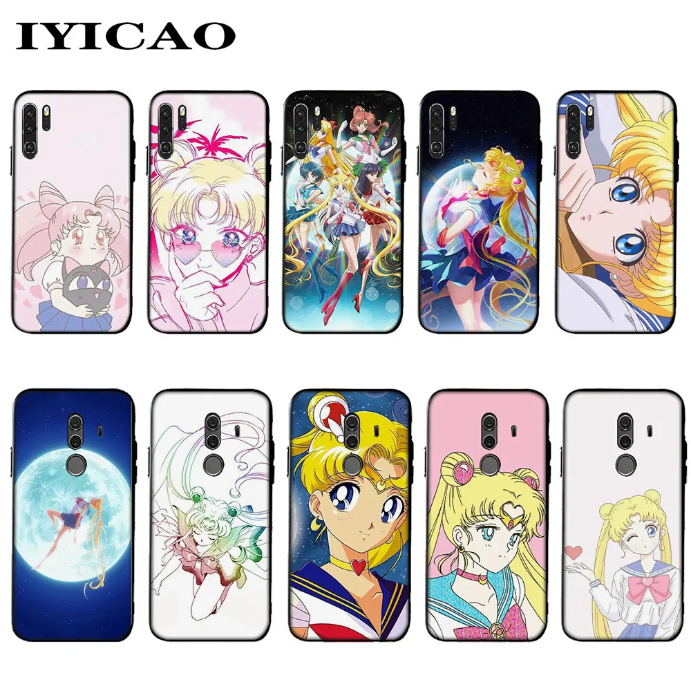 IYICAO с рисунком из аниме Сейлор Мун 3 для huawei 6A 7A 8X8 9 10 Lite 20 9X Pro 7 3g 7C 5.99in Nova 4 3i 2i 5i 8C вид