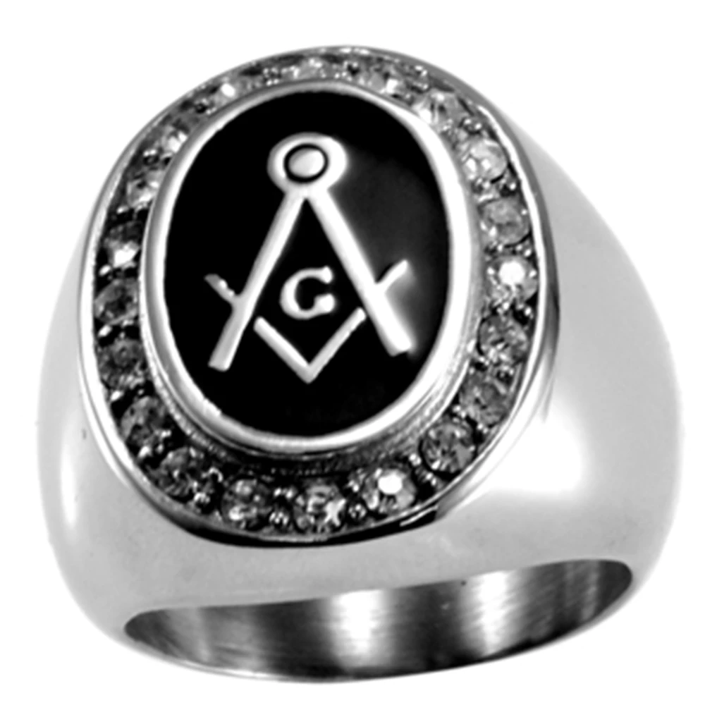 

Size 7 8 9 10 11 12 13 14 15 Retro Vintage Stainless Steel Signet Masonic Ring Mason Master Biker Freemason Master Knight