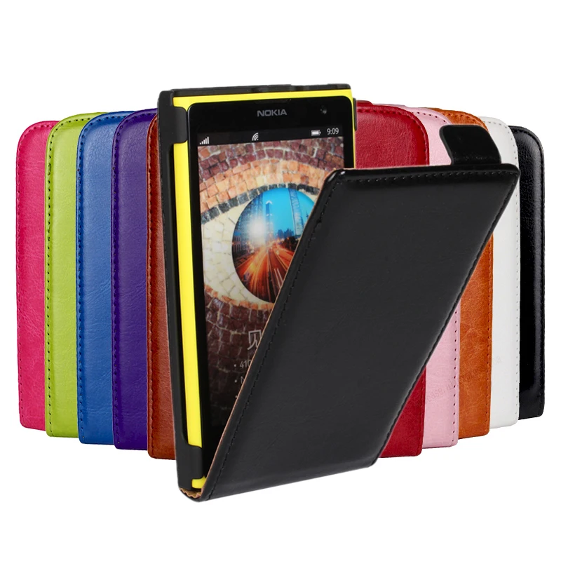 

Case For Nokia Lumia 1020 Cover Luxury Crazy Horse PU Leather Flip Case For Nokia Lumia 1020 Coque Retro Vertical Shell Fundas