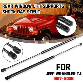 

2X Rear Window Glass Gas Spring Shock Lift Struts Support Rod Arm Bar For Jeep Wrangler TJ Sport Utility 1997 1998 1999 - 2006