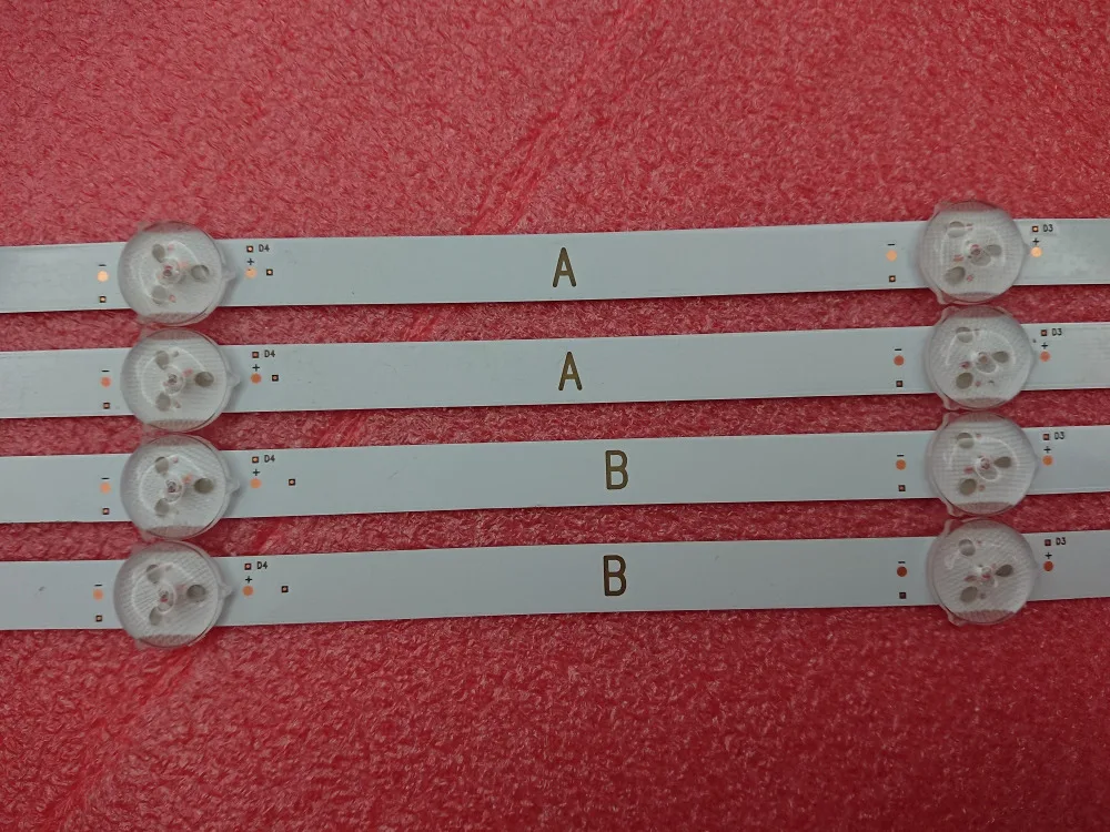 Новинка 5 комплектов = 20 шт. 7LED Светодиодная лента с подсветкой для Vestel 43 FHD A B 17DB43H