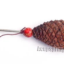 Pinecone ручка нож для чайной церемонии для приставания Чай пуэр торт, чайные иглы и резаки, принадлежность для чая, чайная посуда, PJ28