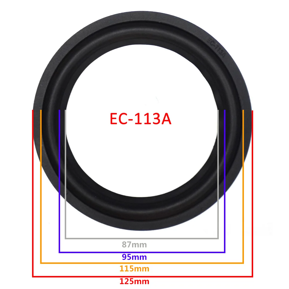 5 дюймов резиновый Динамик объемный край НЧ-динамик для ремонта с подворачивающимся краем сабвуфер кольцо DIY Repair аксессуары Динамик подвеска - Цвет: EC-113A