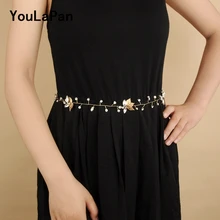 YouLaPan SH114 свадебный пояс женский вечерний пояс свадебный пояс Свадебные ремни кристаллы свадебный пояс Свадебные аксессуары тонкие ремни